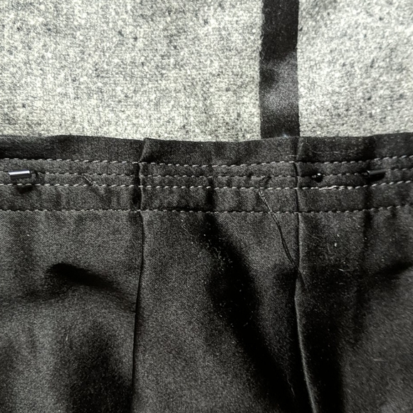 Garnet Hill gray and black silk wool skirt - Picture 5 of 6